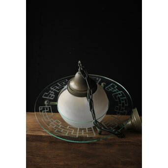 土星型 切子オパール シャンデリア照明　A2058Y 