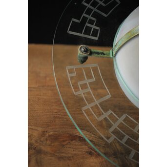 土星型 切子オパール シャンデリア照明　A2058Y 