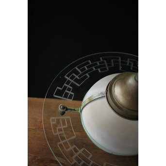 土星型 切子オパール シャンデリア照明　A2058Y 