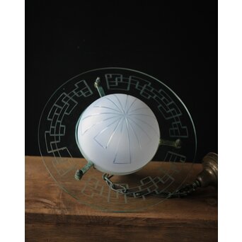 土星型 切子オパール シャンデリア照明　A2058Y 