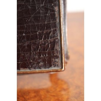 唐物 黒漆螺鈿象嵌 平卓 青貝花台　Q268 