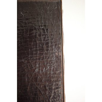 唐物 黒漆螺鈿象嵌 平卓 青貝花台　Q268 