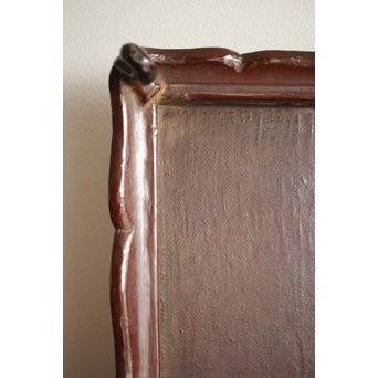 唐物 黒漆螺鈿象嵌 平卓 青貝花台　Q268 