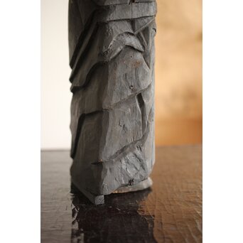 仏教美術 民藝 民仏 木彫不動明王像　X286 