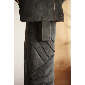 仏教美術 民藝 民仏 木彫不動明王像　X286 