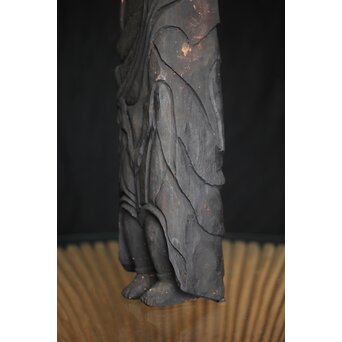 仏教美術 民藝 民仏 木彫不動明王像　X286 