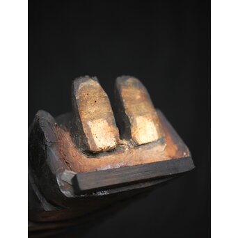 仏教美術 民藝 民仏 木彫不動明王像　X286 