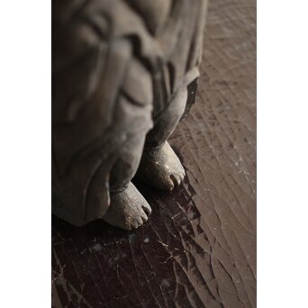 仏教美術 民藝 民仏 木彫不動明王像　X286 