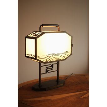 アールデコデザイン波千鳥スタンド照明 デスクライト　A2061Y 