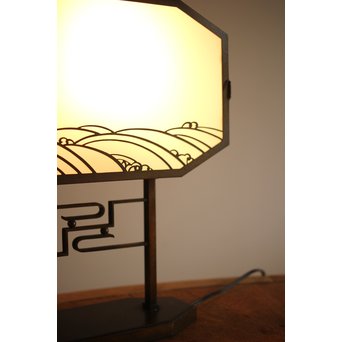 アールデコデザイン波千鳥スタンド照明 デスクライト　A2061Y 