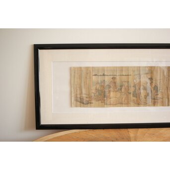 葛飾北斎画 長摺物 木版画　Z250 