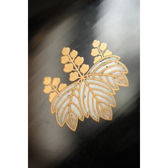 幸阿弥派 高台寺蒔絵 多角菓子鉢　Q269 