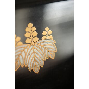 幸阿弥派 高台寺蒔絵 多角菓子鉢　Q269 