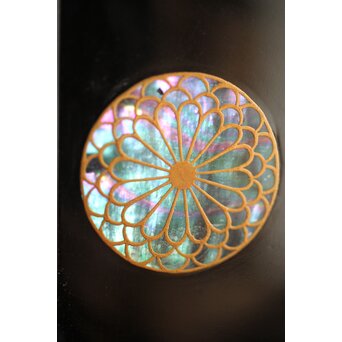 幸阿弥派 高台寺蒔絵 多角菓子鉢　Q269 