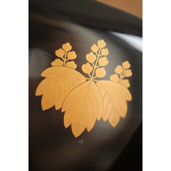 幸阿弥派 高台寺蒔絵 多角菓子鉢　Q269 