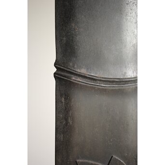 明戈(花押)作 竹雀意匠 鉄垂撥 短冊掛　M251 