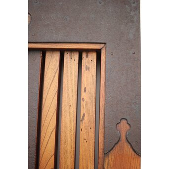 総欅金具尽格子蔵戸　W029Y 