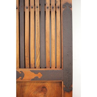 総欅金具尽格子蔵戸　W029Y 