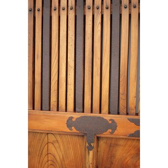 総欅金具尽格子蔵戸　W029Y 