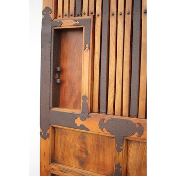 総欅金具尽格子蔵戸　W029Y 