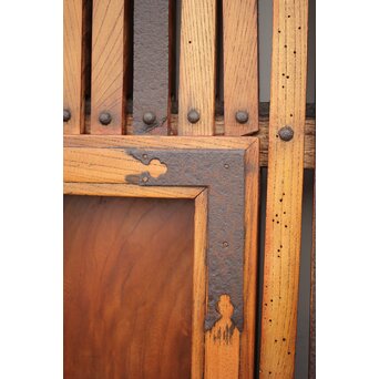 総欅金具尽格子蔵戸　W029Y 