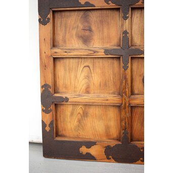 総欅金具尽格子蔵戸　W029Y 