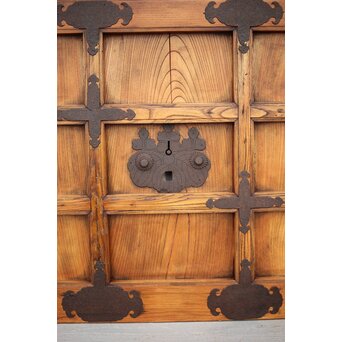 総欅金具尽格子蔵戸　W029Y 