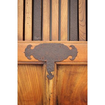 総欅金具尽格子蔵戸　W029Y 