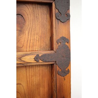 総欅金具尽格子蔵戸　W029Y 