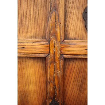 総欅金具尽格子蔵戸　W029Y 