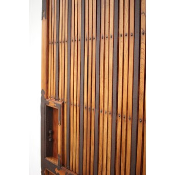 総欅金具尽格子蔵戸　W029Y 