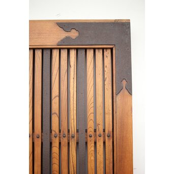 総欅金具尽格子蔵戸　W029Y 