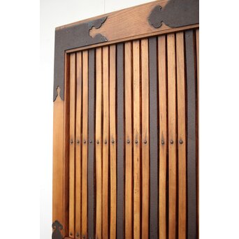 総欅金具尽格子蔵戸　W029Y 