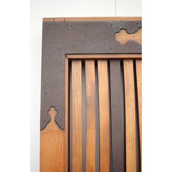 総欅金具尽格子蔵戸　W029Y 