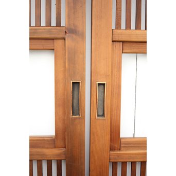 クリアガラス格子戸 2枚1組　L1047 