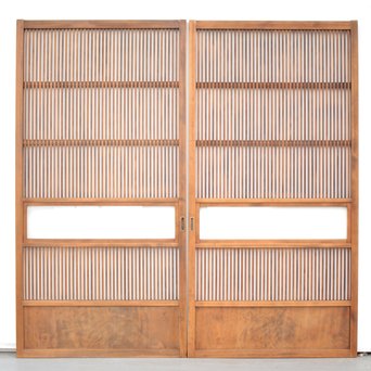 クリアガラス格子戸 2枚1組　L1047