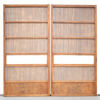 クリアガラス格子戸 2枚1組　L1047 