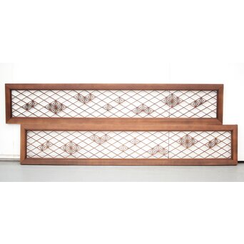 散らし組子欄間 2枚1組　R0087