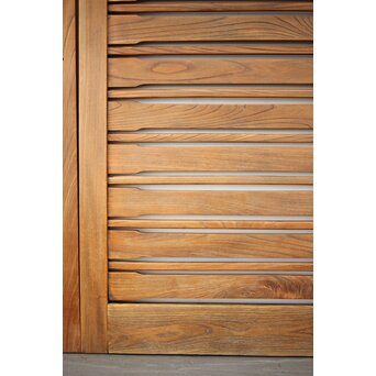 総欅 横格子の引戸 2枚1組　L1048Y 