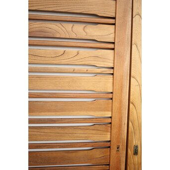 総欅 横格子の引戸 2枚1組　L1048Y 