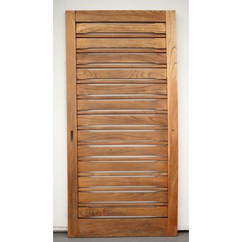 総欅 横格子の引戸 2枚1組　L1048Y 1枚で撮影