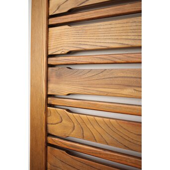 総欅 横格子の引戸 2枚1組　L1048Y 