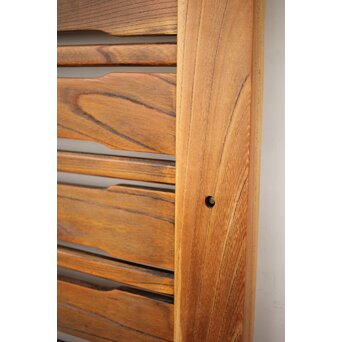 総欅 横格子の引戸 2枚1組　L1048Y 