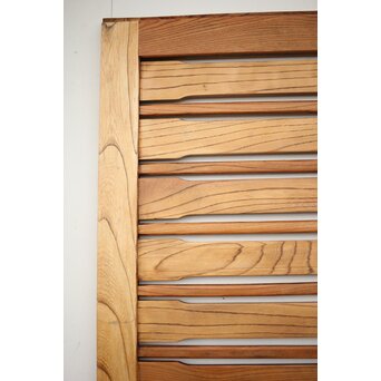 総欅 横格子の引戸 2枚1組　L1048Y 