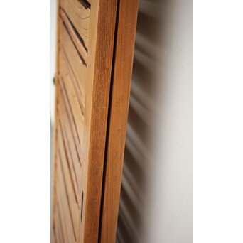 総欅 横格子の引戸 2枚1組　L1048Y 縦框に反りがあります