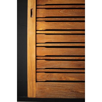 総欅 横格子の引戸 2枚1組　L1048Y 