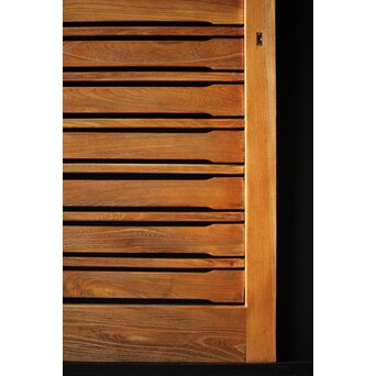 総欅 横格子の引戸 2枚1組　L1048Y 