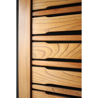 総欅 横格子の引戸 2枚1組　L1048Y 