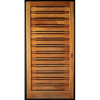 総欅 横格子の引戸 2枚1組　L1048Y 