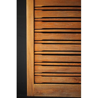 総欅 横格子の引戸 2枚1組　L1048Y 